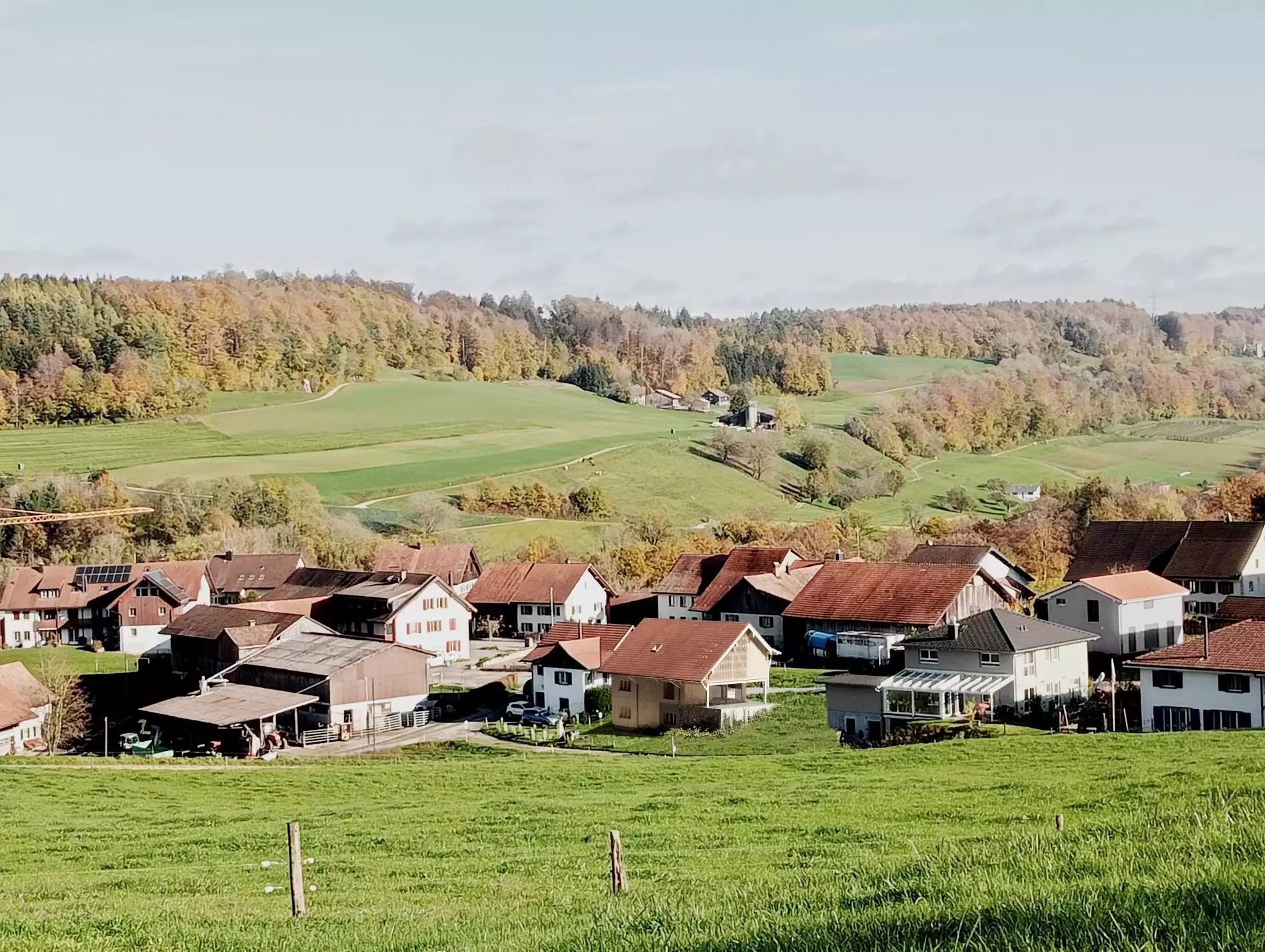 &Uuml;bersicht eines Dorfs