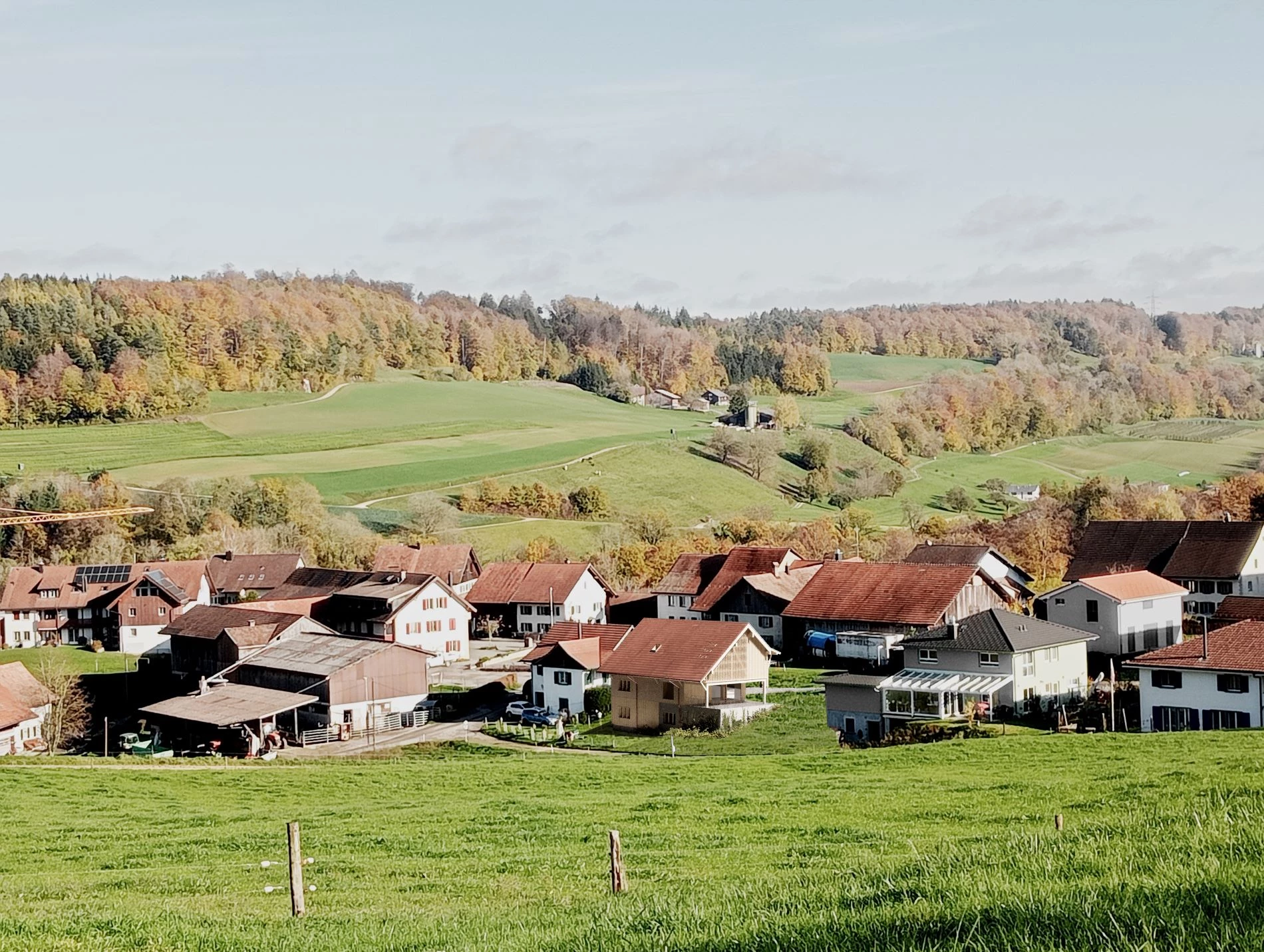 &Uuml;bersicht eines Dorfs