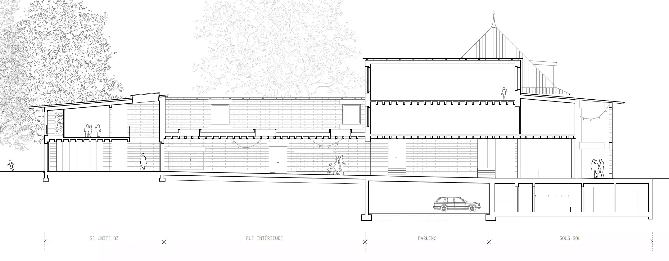 givisiez le bosquet co-struct jardin d'enfants Lehmbau Stampflehm Nachhaltigkeit Holzbau