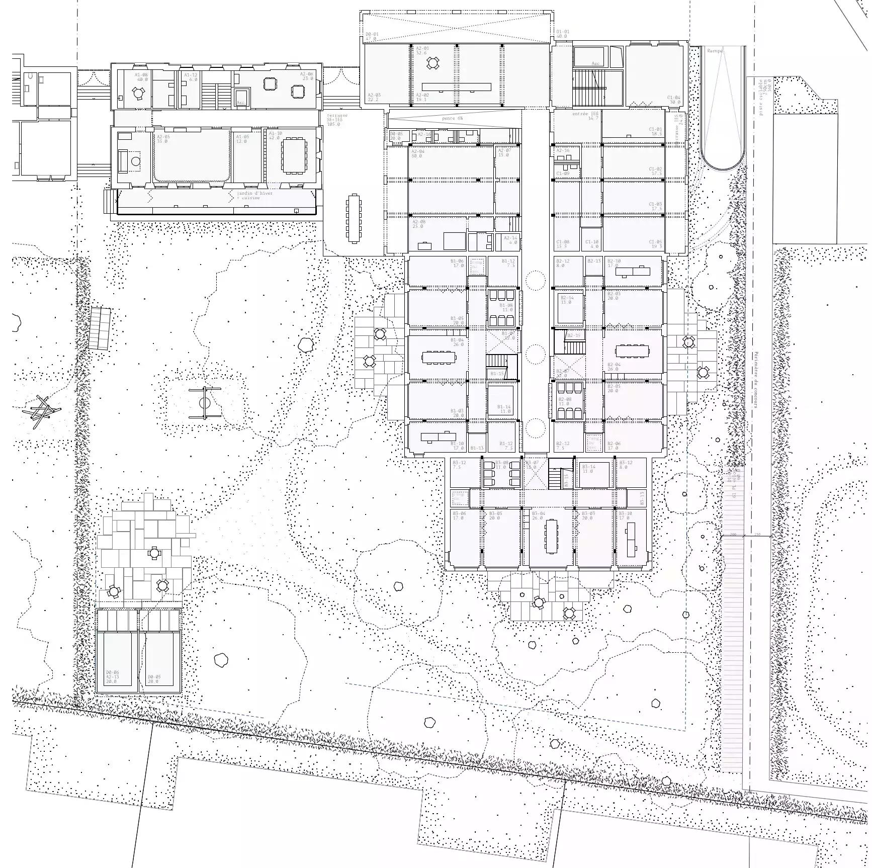 givisiez le bosquet co-struct jardin d'enfants Lehmbau Stampflehm Nachhaltigkeit Holzbau