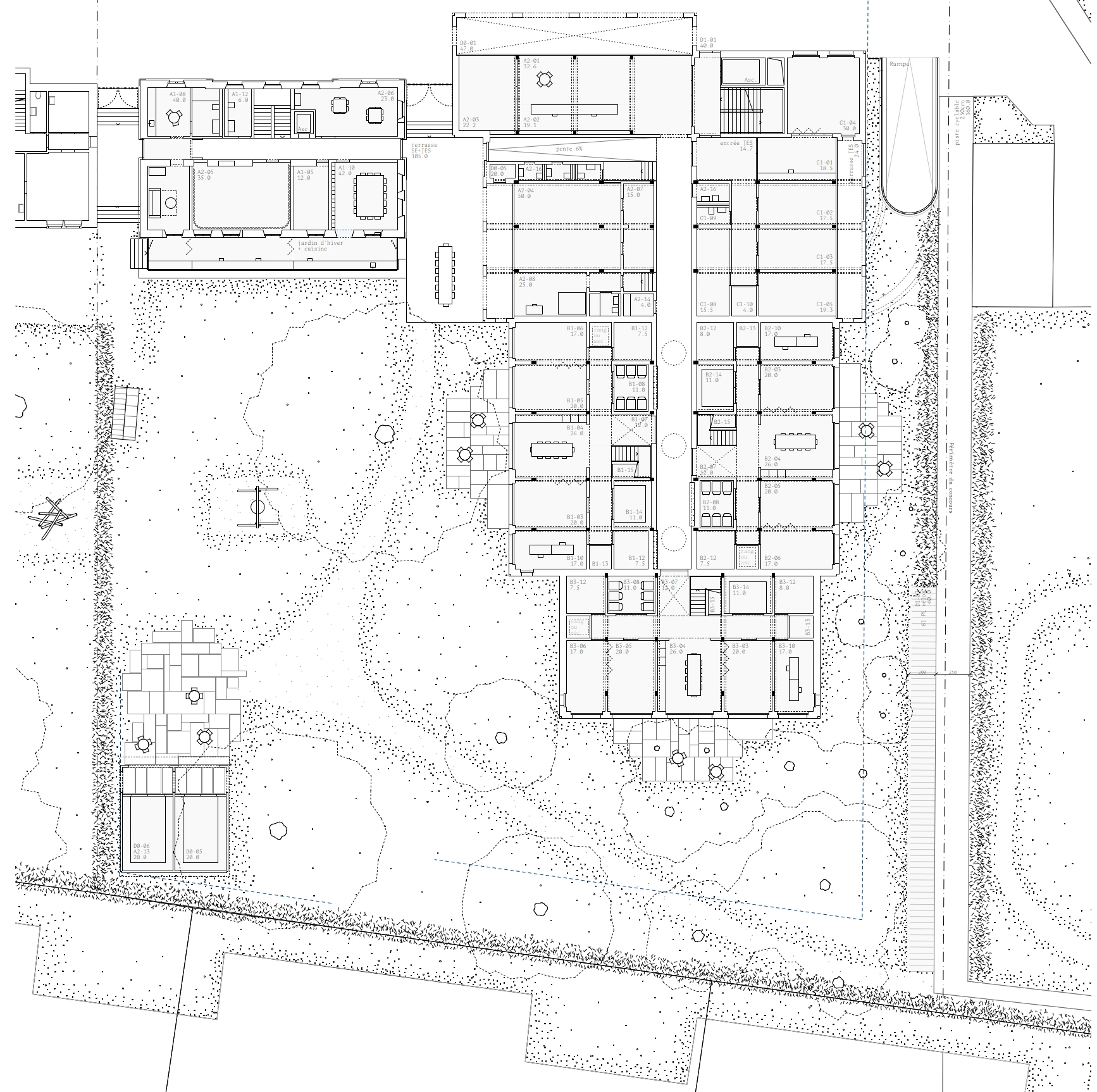givisiez le bosquet co-struct jardin d'enfants Lehmbau Stampflehm Nachhaltigkeit Holzbau